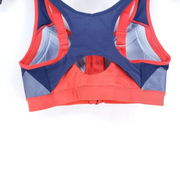 Champion Sports Bra Size 34B Red Blue Racerback Full Support High/Medium Impact - Picture 5 of 7